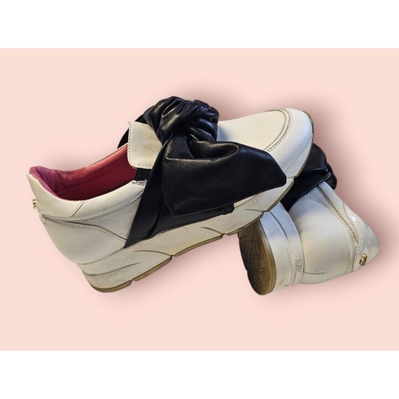 BLUMARINE 7 ITALIAN Sneakers Platform Low Top Athletic Shoes White Leather ITALY - Picture 8 of 12